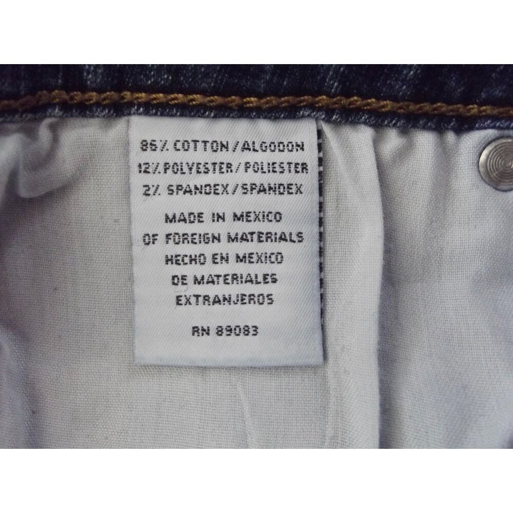 L.E.I. Jeans Junior Size 11 x29"inseam Mid Rise Flare Leg 5-pockets blue stretch - Picture 8 of 10